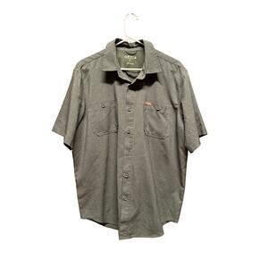 Orvis Classic Collection button down shirt green Large